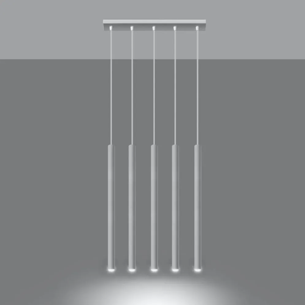 Lampa wisząca PASTELO 5 biała | sklep MIRAT kolekcja pastelo