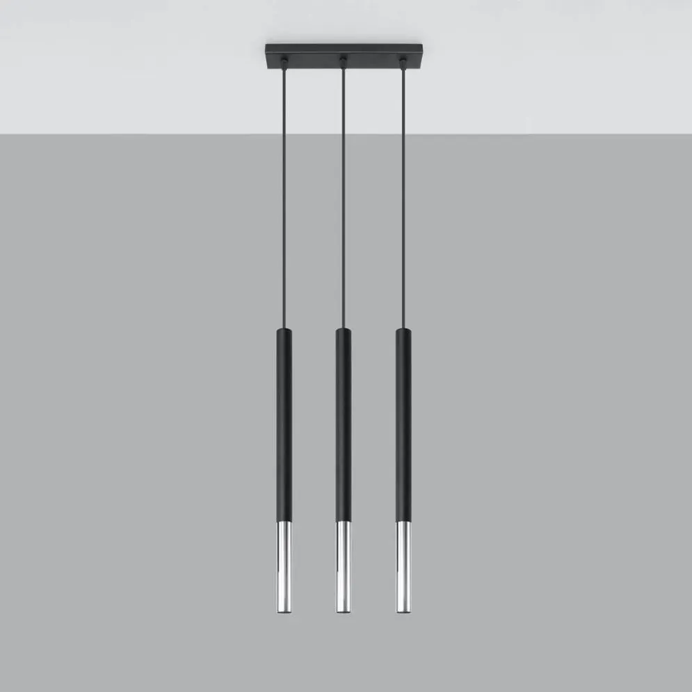 Lampa wisząca MOZAICA 3L czarny/chrom | sklep MIRAT  kolekcja mozaica