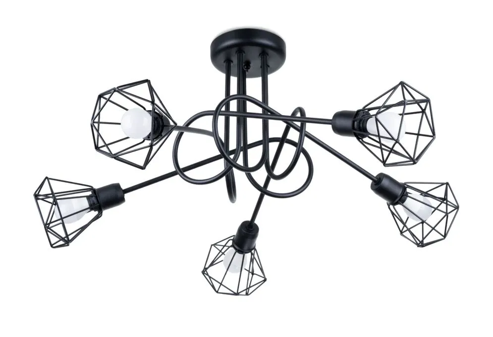 Żyrandol ARTEMIS 5S czarny | sklep MIRAT kolekcja artemis