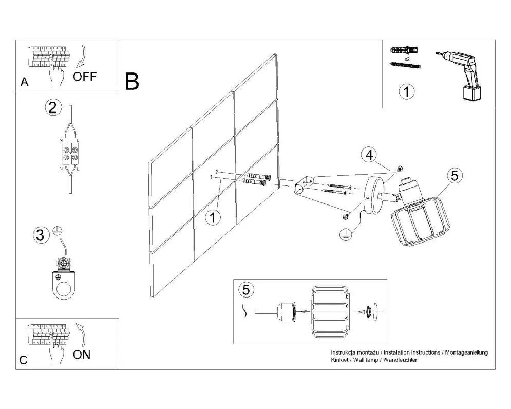 Kinkiet BELUCI 1 czarny | sklep MIRAT  kolekcja beluci