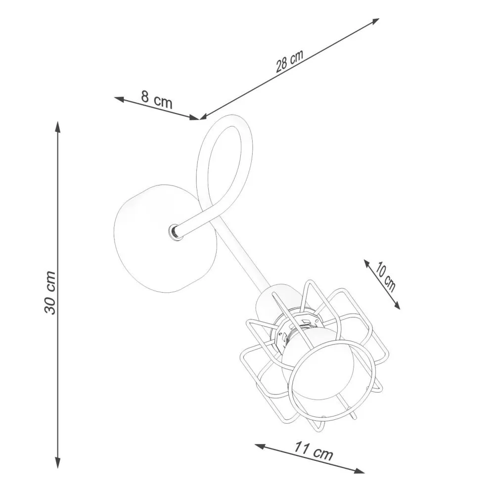 Kinkiet BELUCI 1S czarny | sklep MIRAT kolekcja belluci