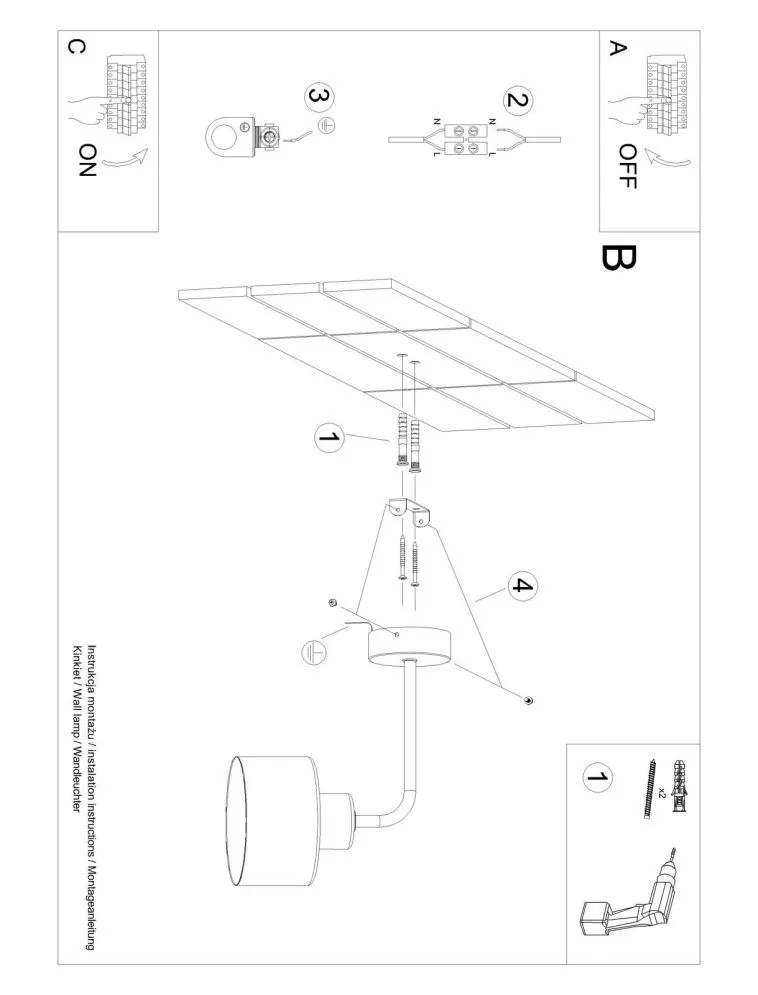 Kinkiet SAVAR 1 czarny | sklep MIRAT kolekcja savar