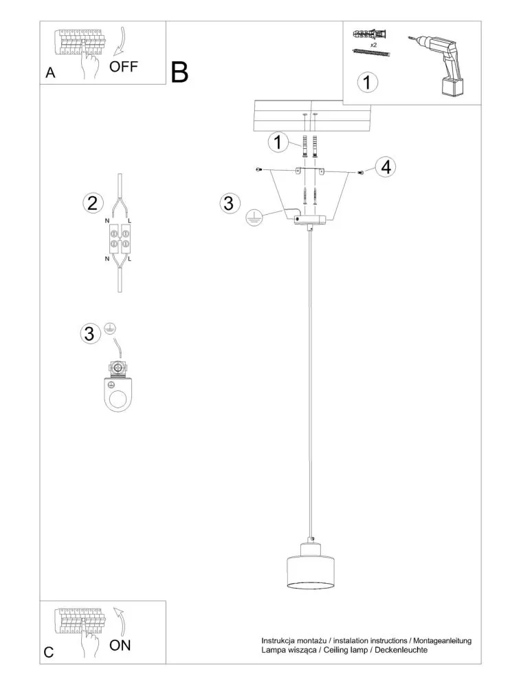 Lampa wisząca SAVAR 1 czarna | sklep MIRAT  kolekcja savar