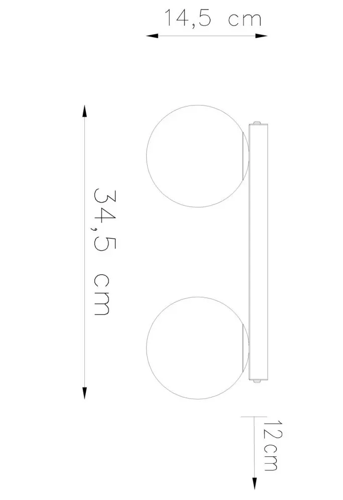 Plafon YOLI 2 czarny | sklep MIRAT  kolekcja yoli