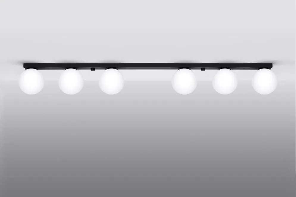 Plafon YOLI 6 czarny | sklep MIRAT kolekcja yoli