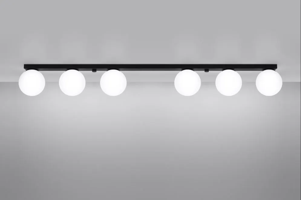 Plafon YOLI 6 czarny | sklep MIRAT kolekcja yoli