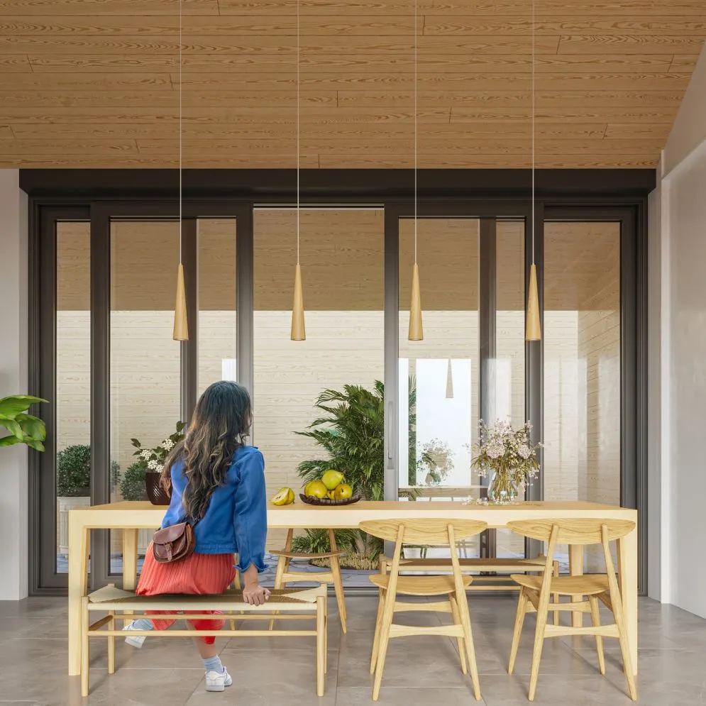 Lampa wisząca SULA 3P naturalne drewno | sklep MIRAT kolekcja sula 3p