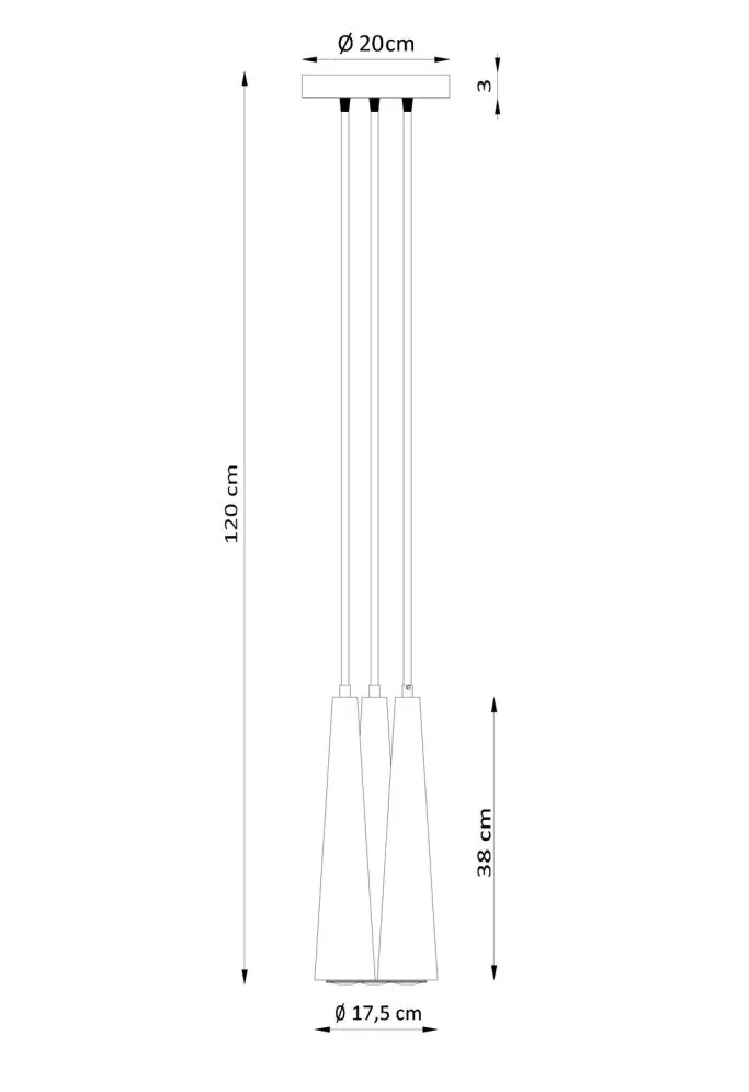 Lampa wisząca SULA 3P naturalne drewno | sklep MIRAT kolekcja sula 3p