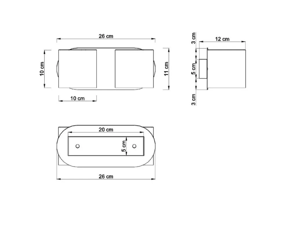 Kinkiet ORBIS 2 biały | sklep MIRAT  kolekcja orbis