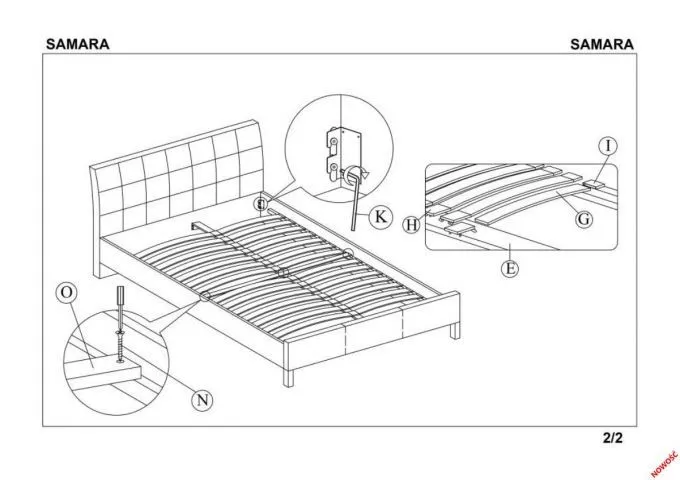 Instrukcja montażu łóżka SAMARA 2