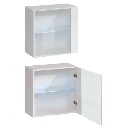 Biała szafka wierząca z oświetleniem SWITCH WW3 