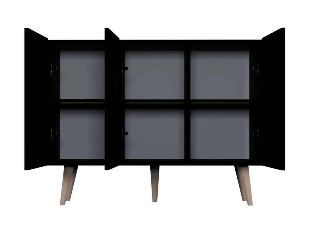 Komoda TORONTO czarna I sklep meblowy MIRAT. styl SKANDYNAWSKI kolekcja TORONTO