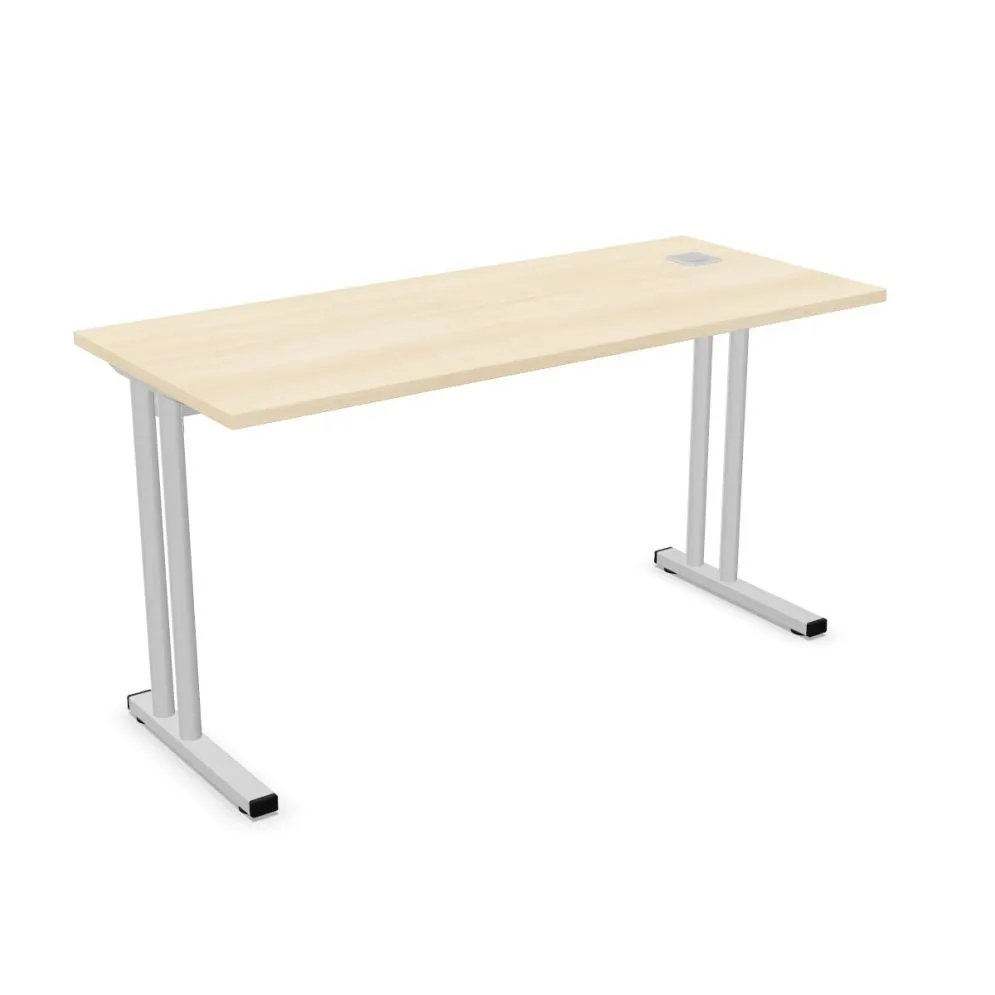 Biurko EASY SPACE C-LEG RC 140x60cm akacjowe do nauki I sklep meblowy MIRAT.