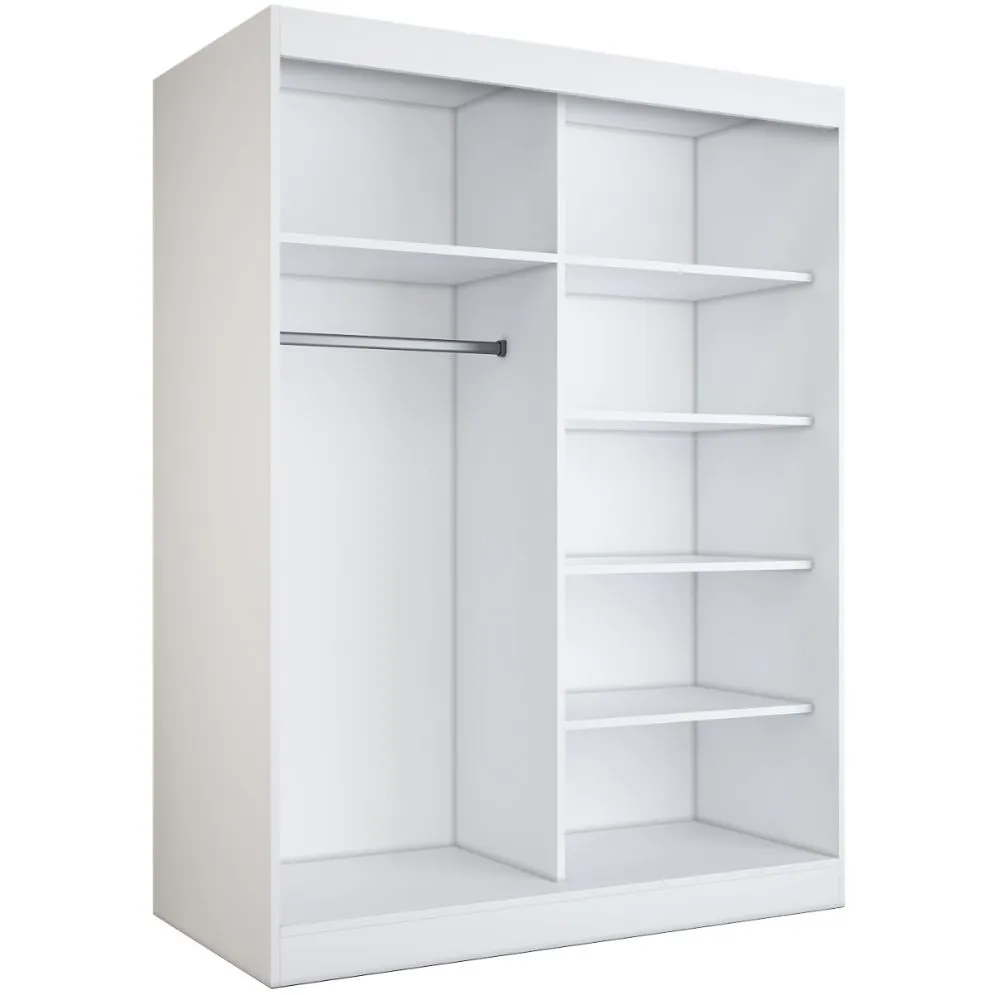 Korpus szafy MODUO COMFORT 150 dąb sonoma z półkami i drążkami | MIRAT.  kolekcja MODUO COMFORT