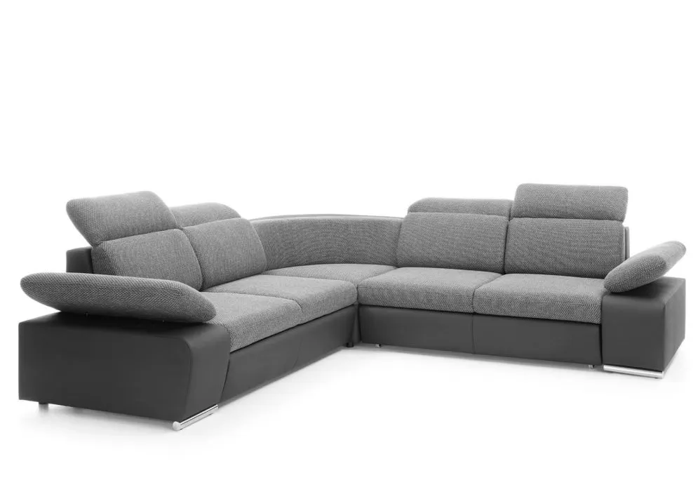 Narożnik z funkcją spania DAKOTA I szary/grafitowy prawy/lewy I sklep meblowy MIRAT.