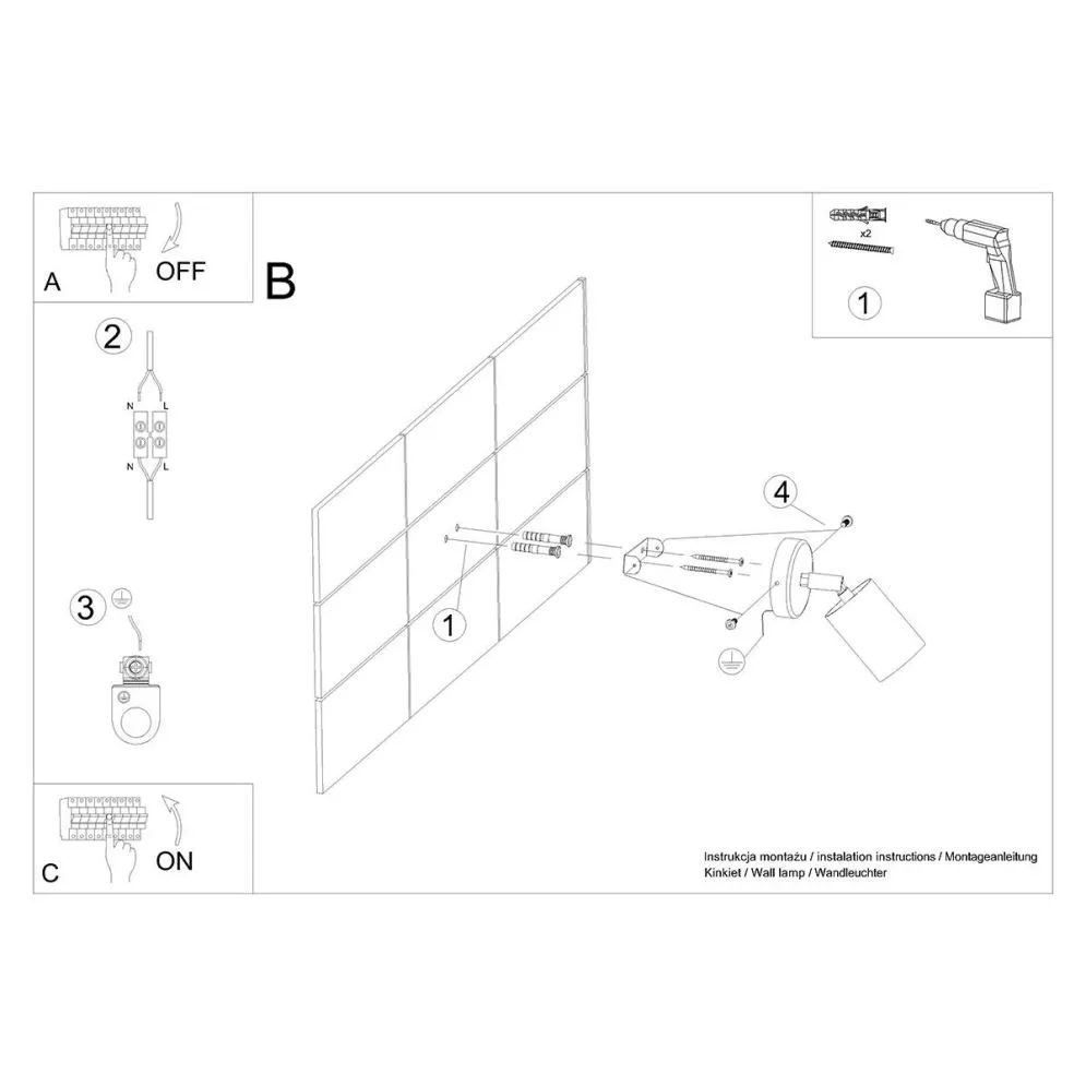 Kinkiet VERDO czarny | sklep MIRAT kolekcja verdo