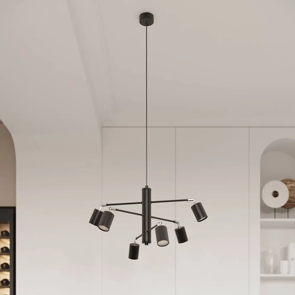 Żyrandol LEMMI 6 czarny | sklep MIRAT  kolekcja lemmi