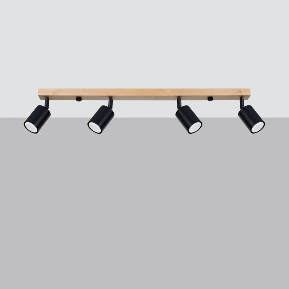 Plafon VERDO 4 czarny | sklep MIRAT kolekcja verdo