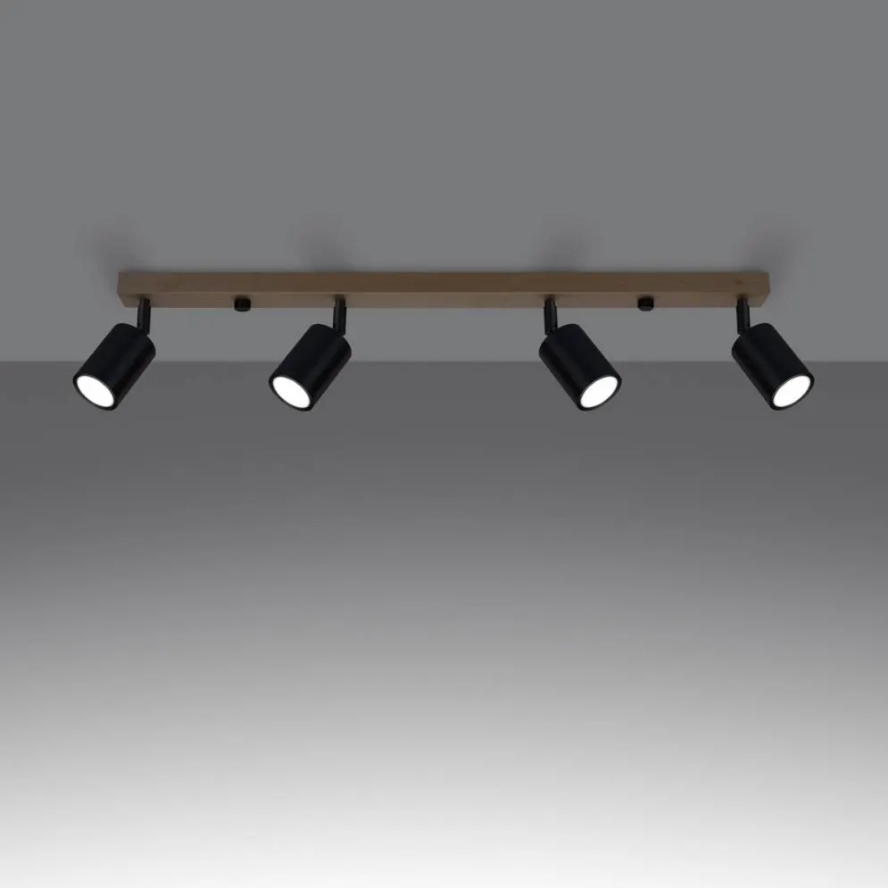 Plafon VERDO 4 czarny | sklep MIRAT kolekcja verdo