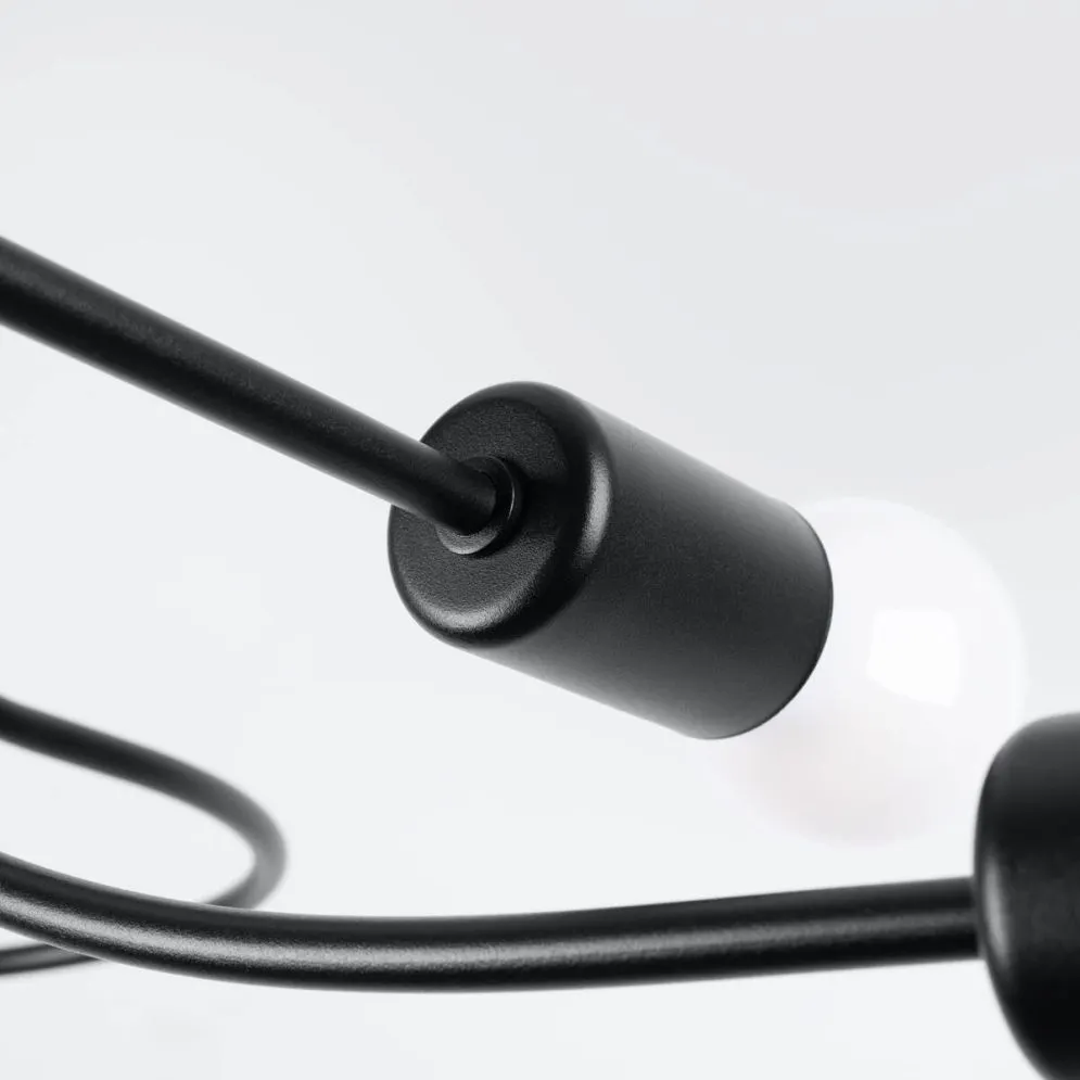 Żyrandol LEVAR 4 czarny | sklep MIRAT  kolekcja levar