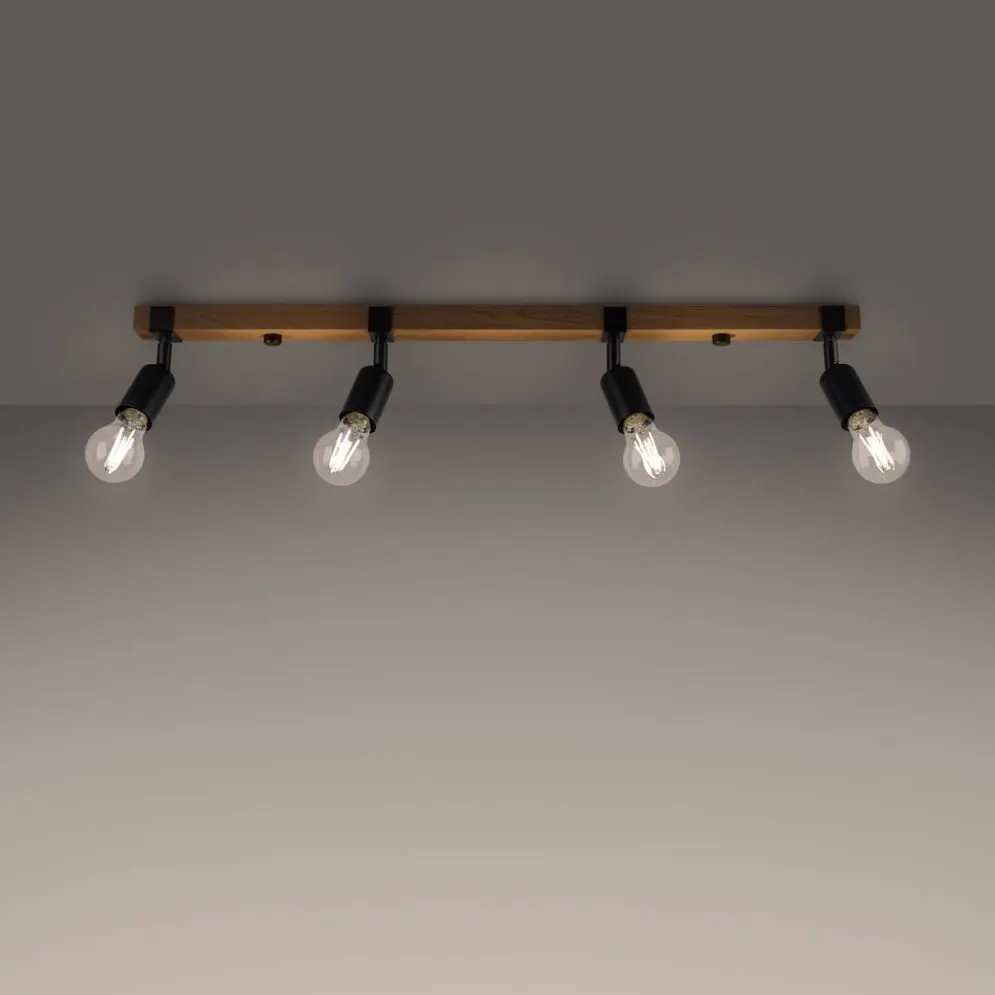 Plafon ZUCA 4 czarny | sklep MIRAT  kolekcja zuca