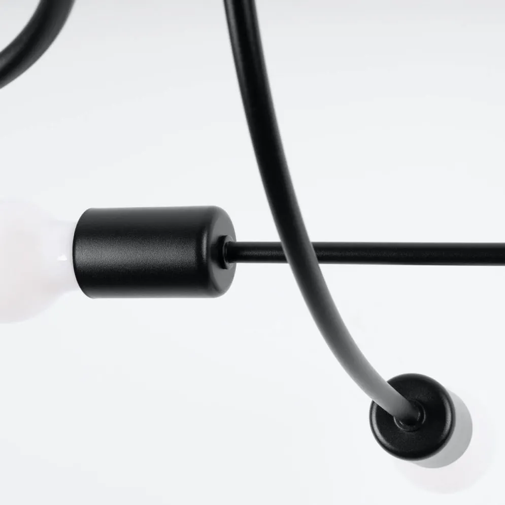 Żyrandol LEVAR 6 czarny | sklep MIRAT  kolekcja levar