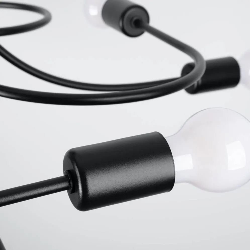 Żyrandol LEVAR 8 czarny | sklep MIRAT  kolekcja levar