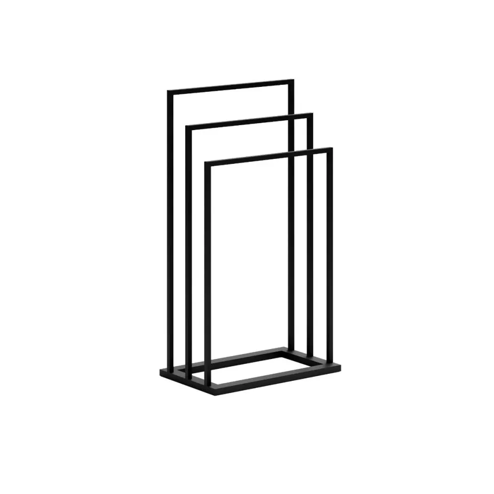 Wieszak na ręczniki SM-02 potrójny czarny do łazienki | MIRAT. styl LOFT