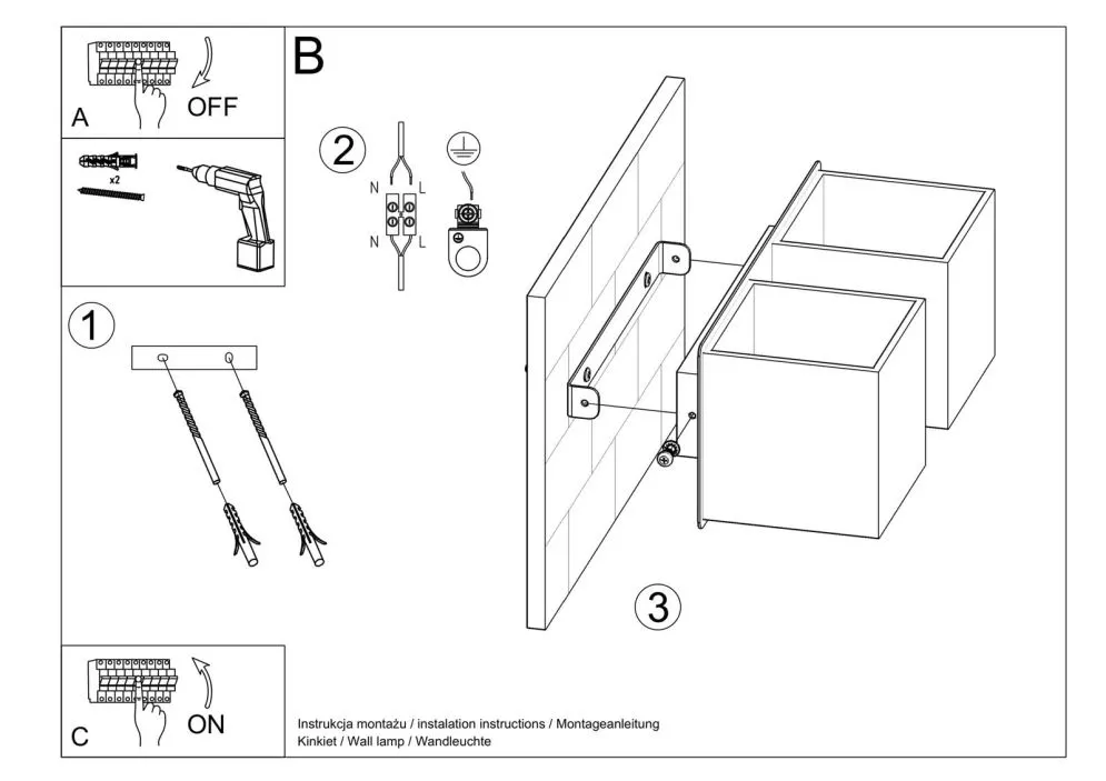 Kinkiet QUAD 2 biały | sklep MIRAT kolekcja quad 2