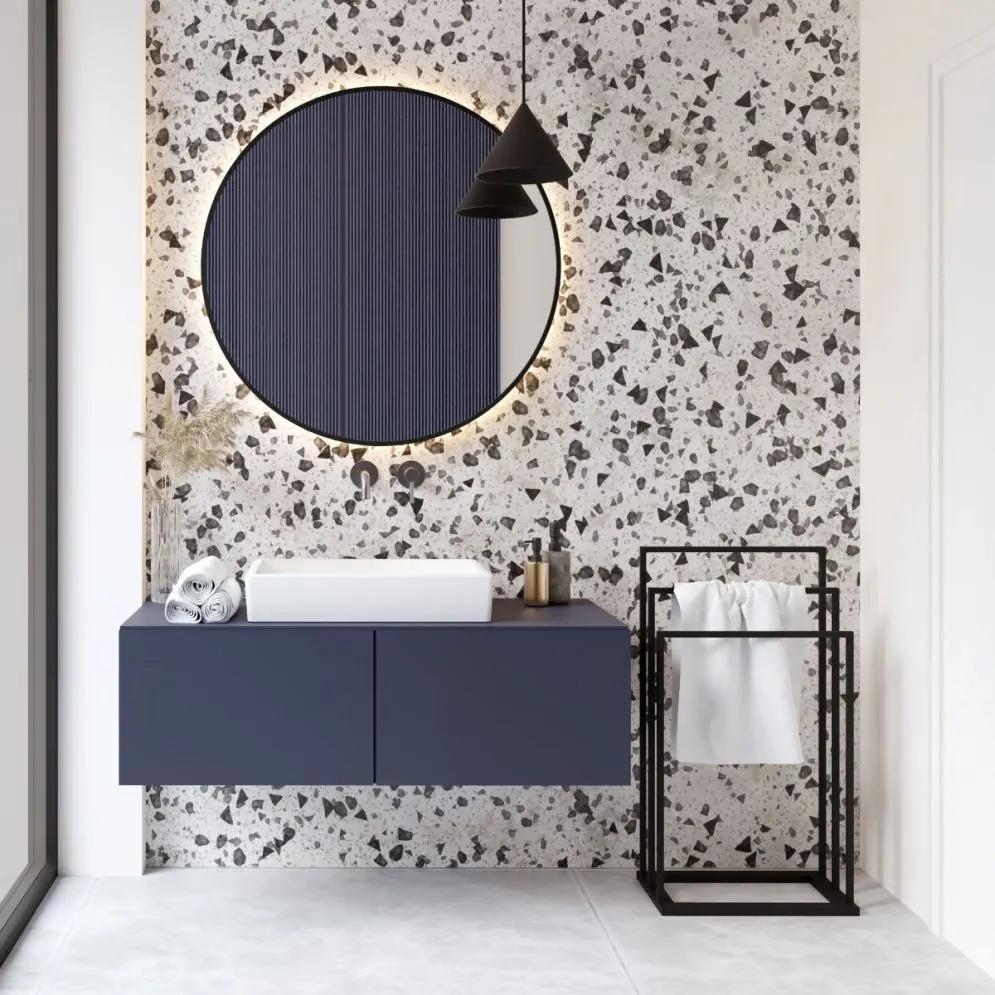 Wieszak na ręczniki SM-01 potrójny czarny do łazienki | MIRAT. styl LOFT