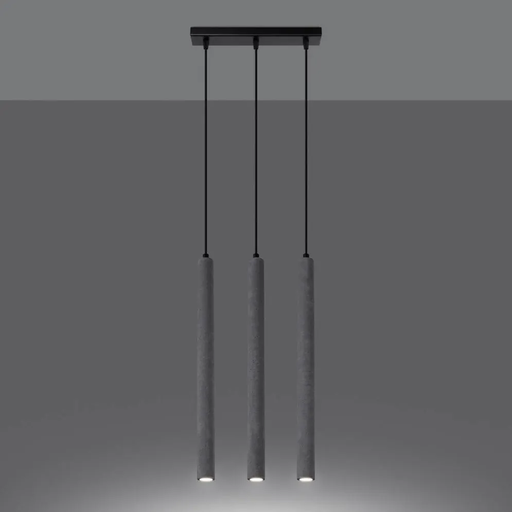Lampa wisząca PASTELO 3L beton | sklep MIRAT kolekcja pastelo