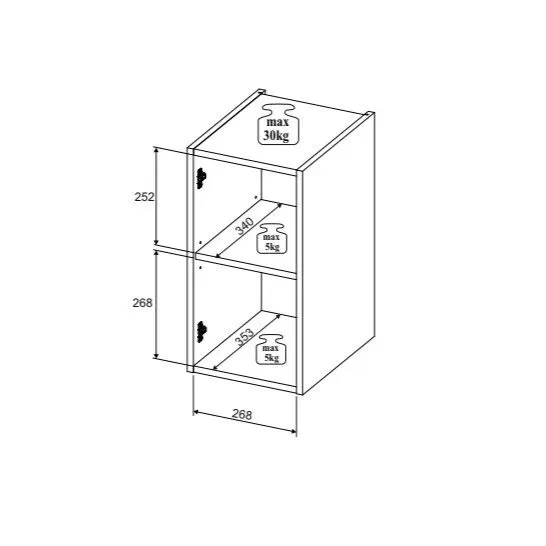 Szafka łazienkowa Line Reed Green D 81-30-1D zielona ryflowane fronty I sklep meblowy MIRAT. styl RYFLOWANY kolekcja LINE REED GREEN