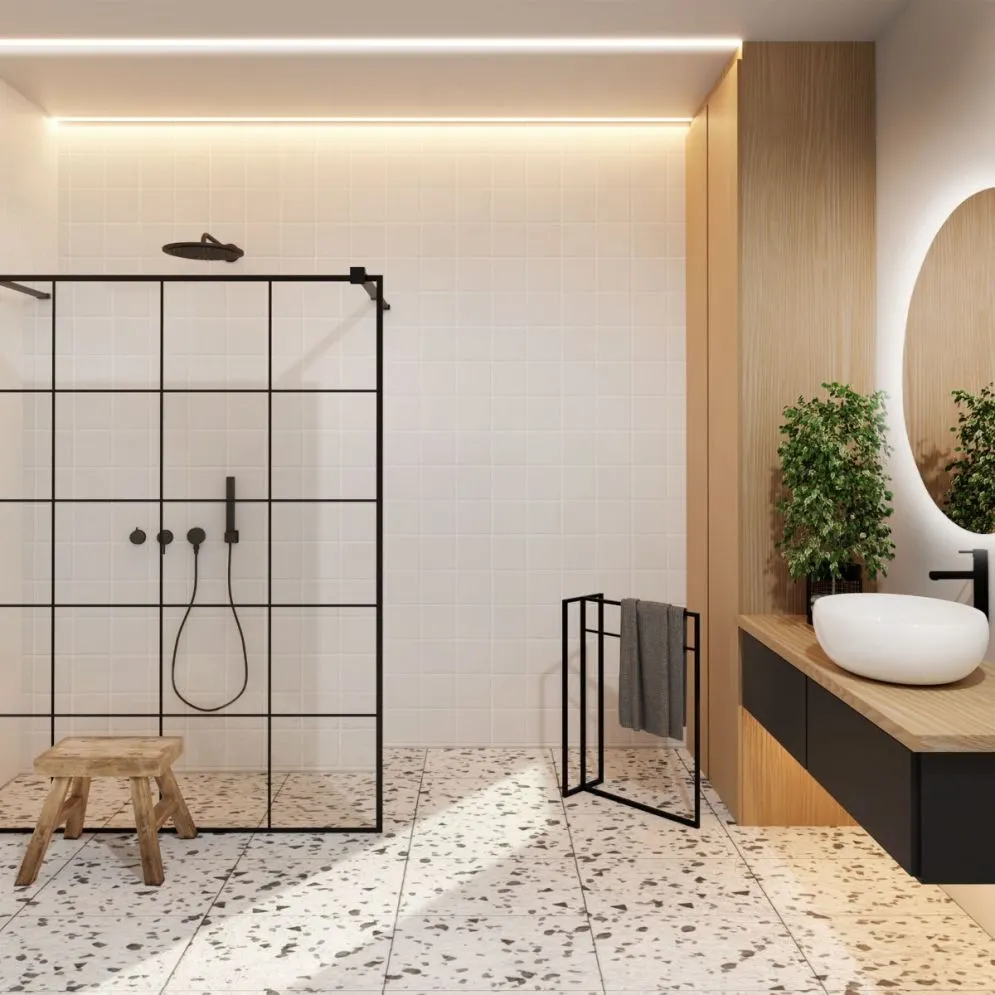 Wieszak na ręczniki STM-01 czarny do łazienki | MIRAT. styl LOFT