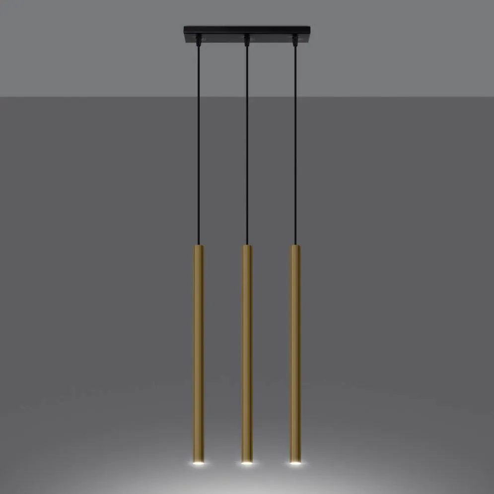 Lampa Wisząca PASTELO 3L złoty połysk | sklep MIRAT  kolekcja pastelo