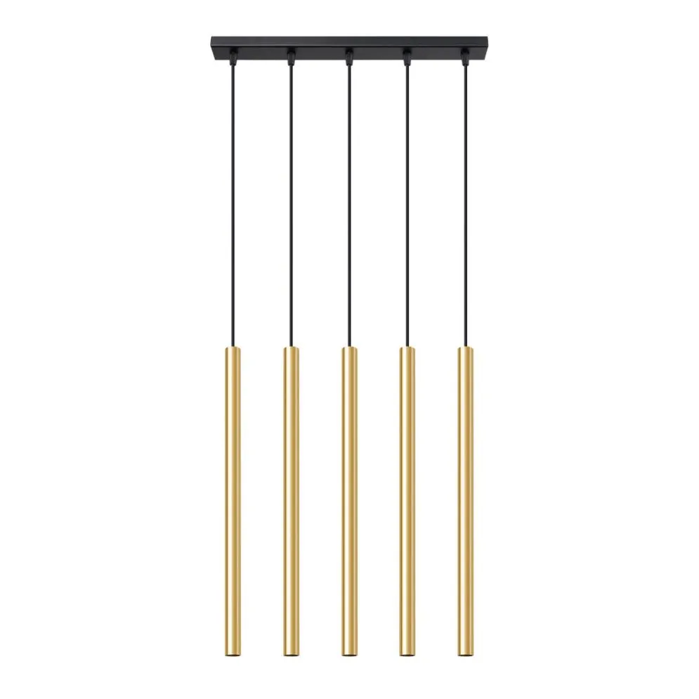 Lampa Wisząca PASTELO 5L złoty połysk | sklep MIRAT  kolekcja pastelo