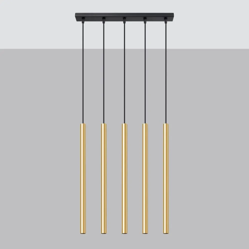 Lampa Wisząca PASTELO 5L złoty połysk | sklep MIRAT  kolekcja pastelo