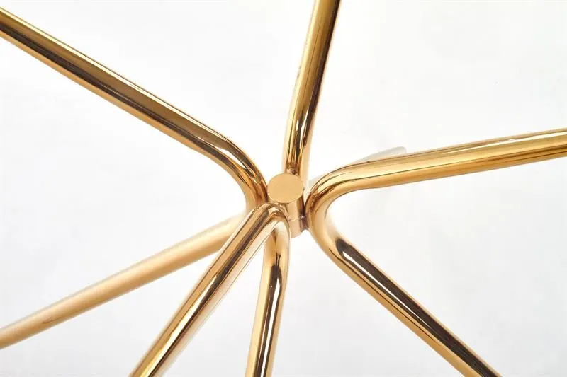 Stół RONDO 110x110 okrągły szklany do jadalni | MIRAT. w stylu GLAMOUR kolekcja