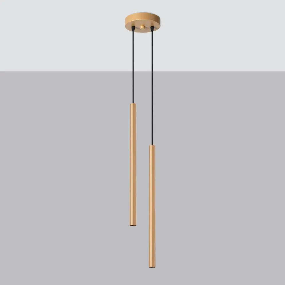 Lampa wisząca PASTELO 2 złota | sklep MIRAT  kolekcja pastelo
