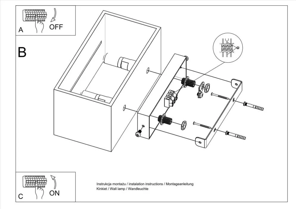 Kinkiet LOBO MAXI szary | sklep MIRAT  kolekcja LOBO