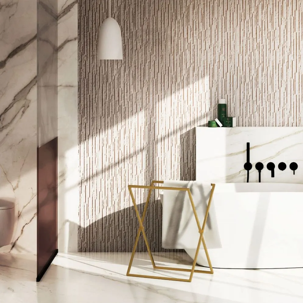 Wieszak na ręczniki XM-01 stojący złoty do łazienki | MIRAT. styl GLAMOUR