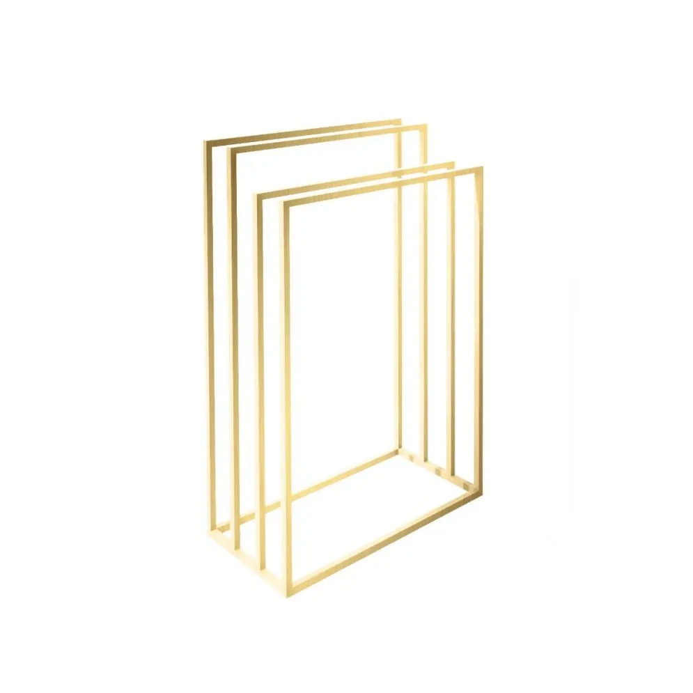 Wieszak na ręczniki GM-01 stojący złoty do łazienki | MIRAT. styl GLAMOUR