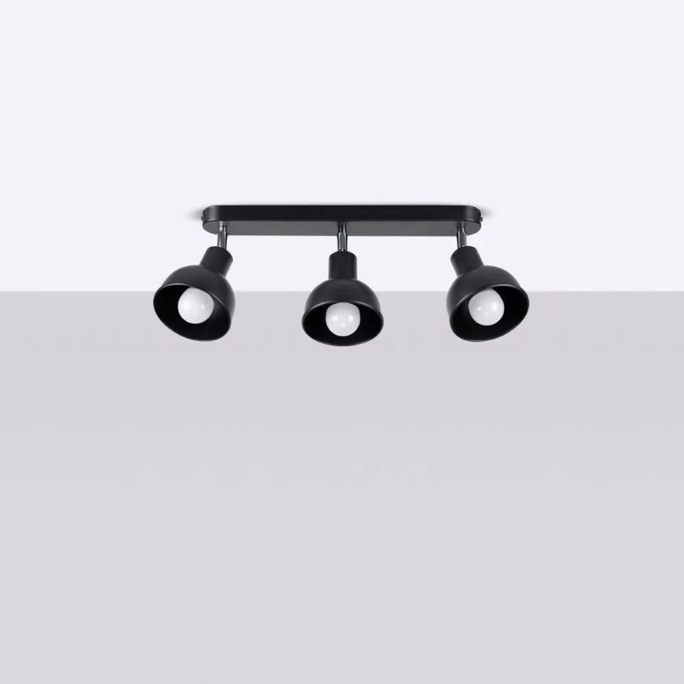 Plafon ELBA 3 czarny | sklep MIRAT kolekcja elba