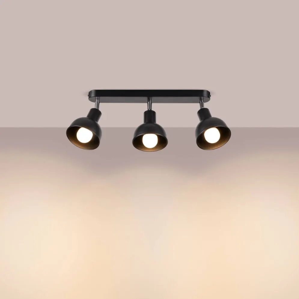 Plafon ELBA 3 czarny | sklep MIRAT kolekcja elba