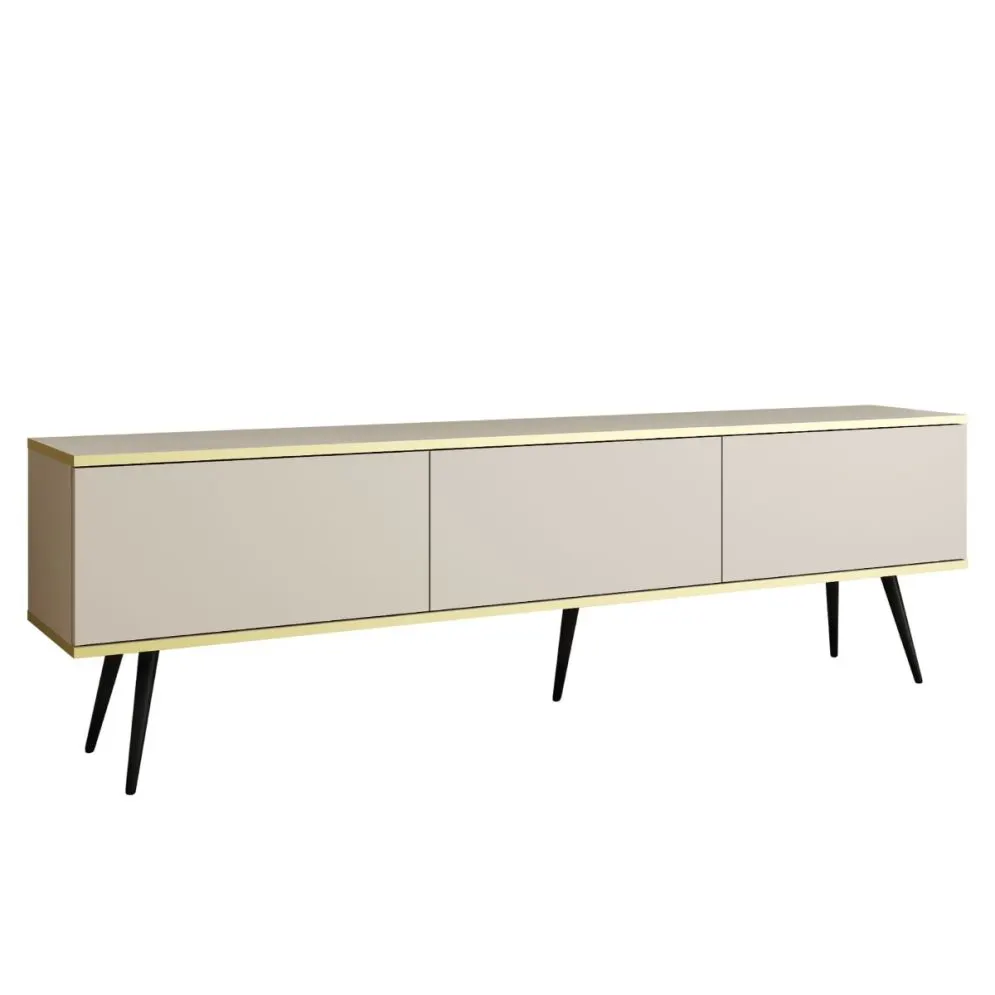 Szafka RTV KARL 175cm wisząca/stojąca kaszmirowy mat do salonu I sklep meblowy MIRAT. styl GLAMOUR