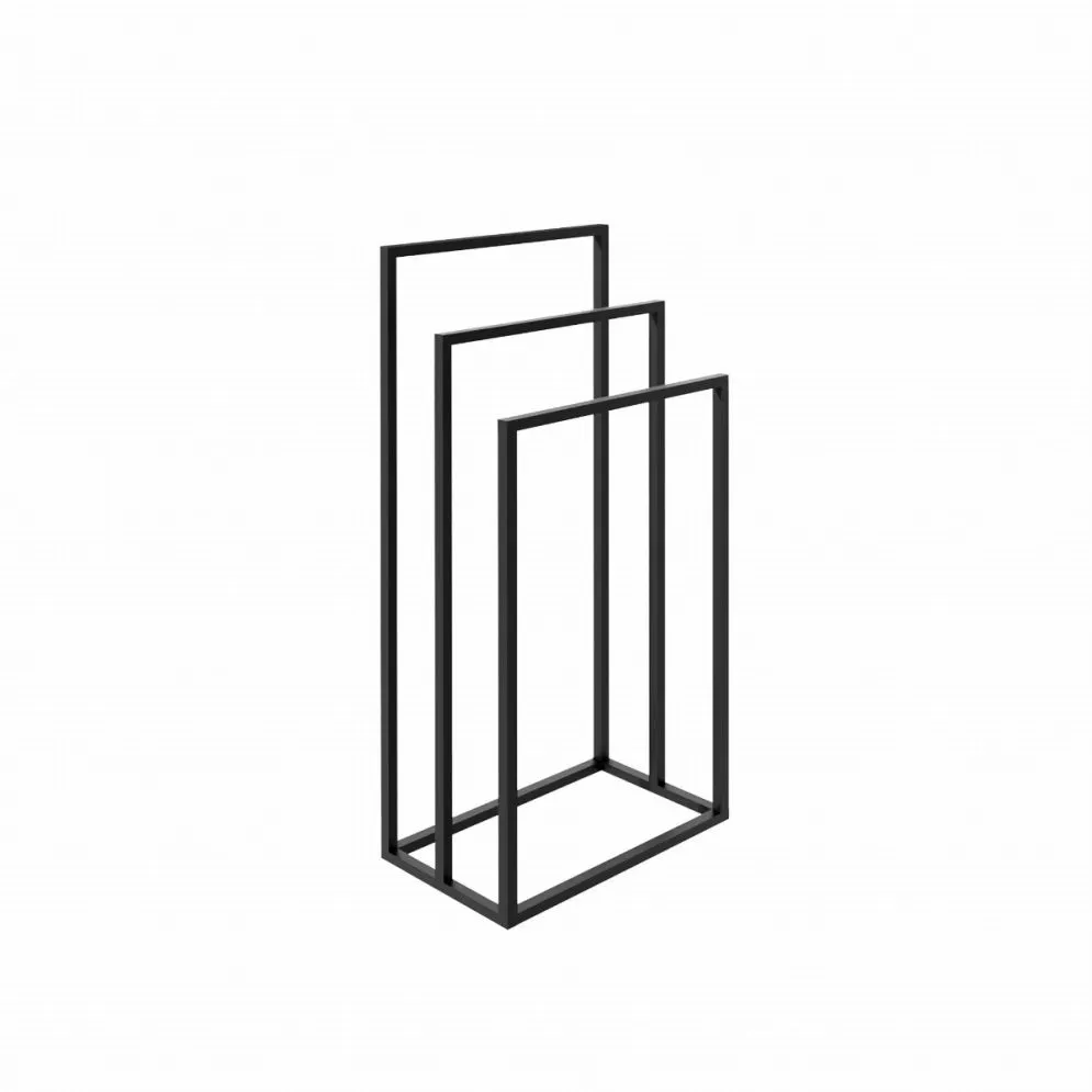 Wieszak na ręczniki RM-02 metalowy czarny do łazienki | MIRAT. styl LOFT