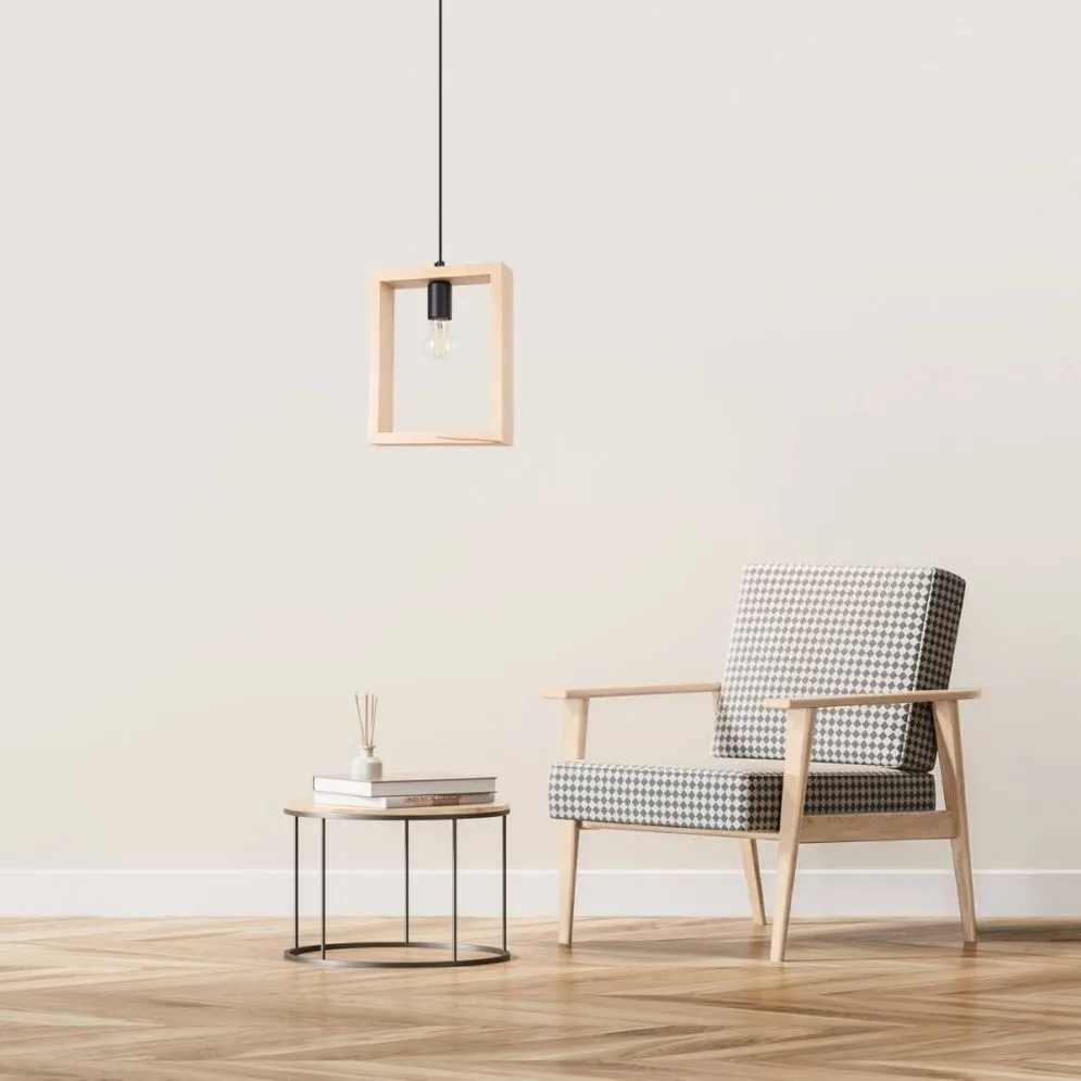 Lampa wisząca ARIES naturalne drewno | sklep MIRAT  kolekcja aries