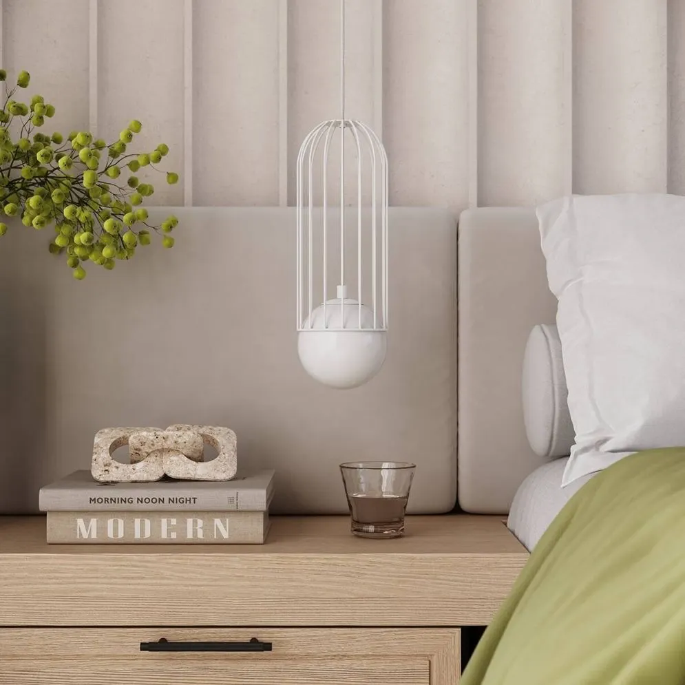 Lampa wisząca BRINA 1 biała | sklep MIRAT  kolekcja brina