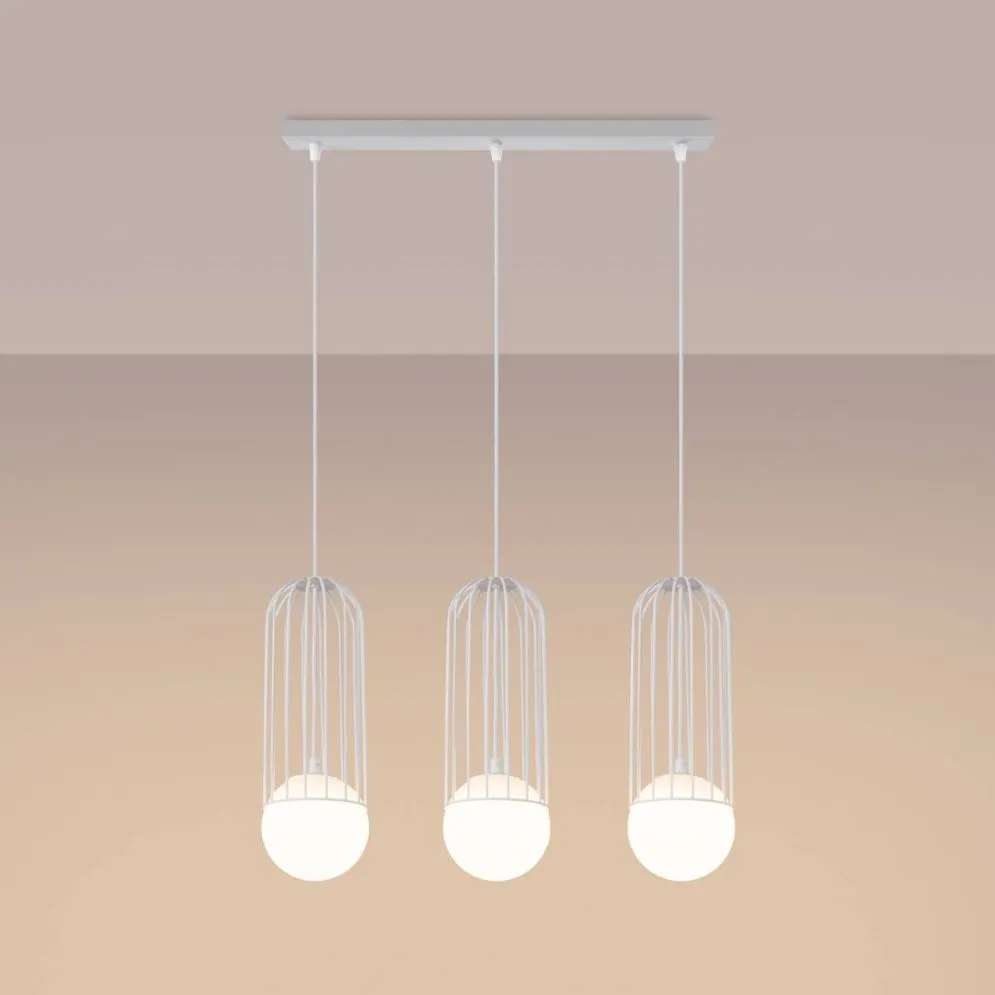 Lampa wisząca BRINA 3L biała | sklep MIRAT  kolekcja brina