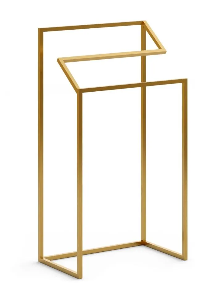 Wieszak na ręczniki LM-02 stojący złoty do łazienki | MIRAT. styl GLAMOUR