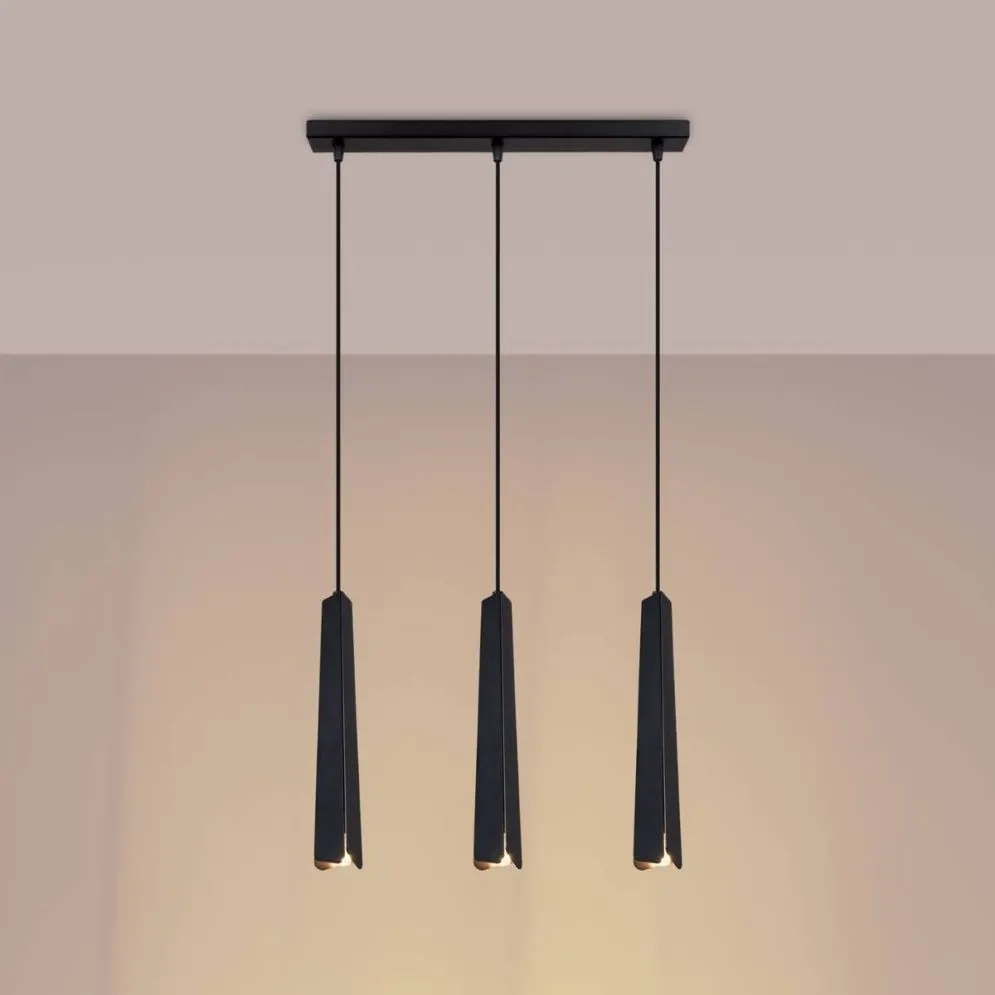 Lampa wisząca PRYSM 3L czarna | sklep MIRAT  kolekcja prysm